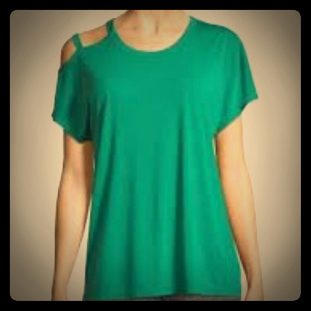 Xersion studio off shoulder shirt